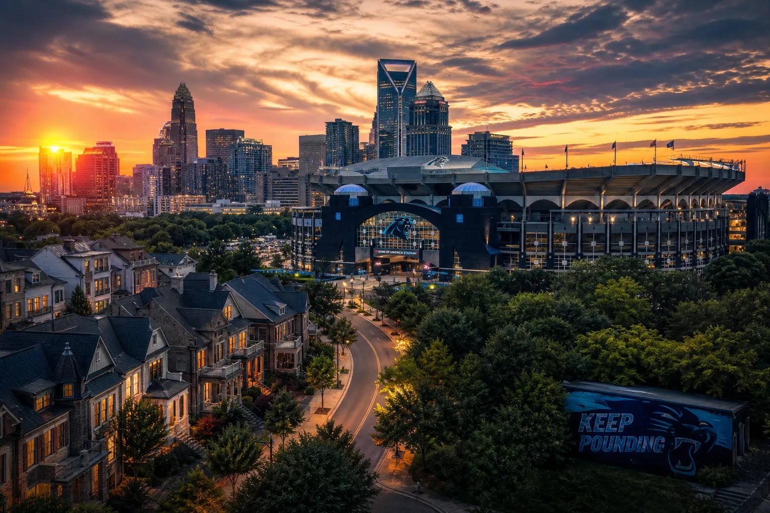 Homes Near Panthers Stadium, Charlotte North Carolina